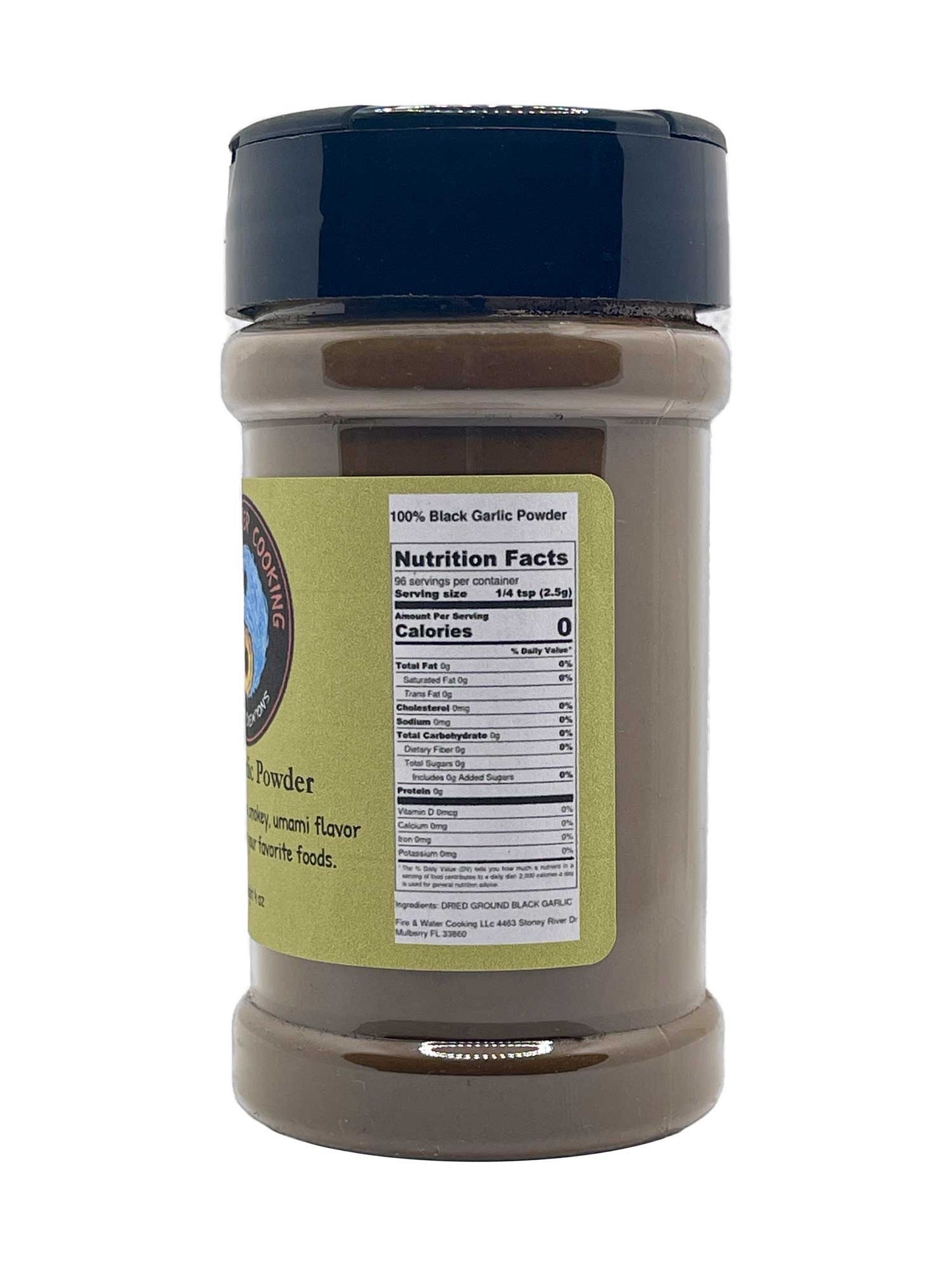 100% Pure Domestic Gourmet Black Garlic Powder
