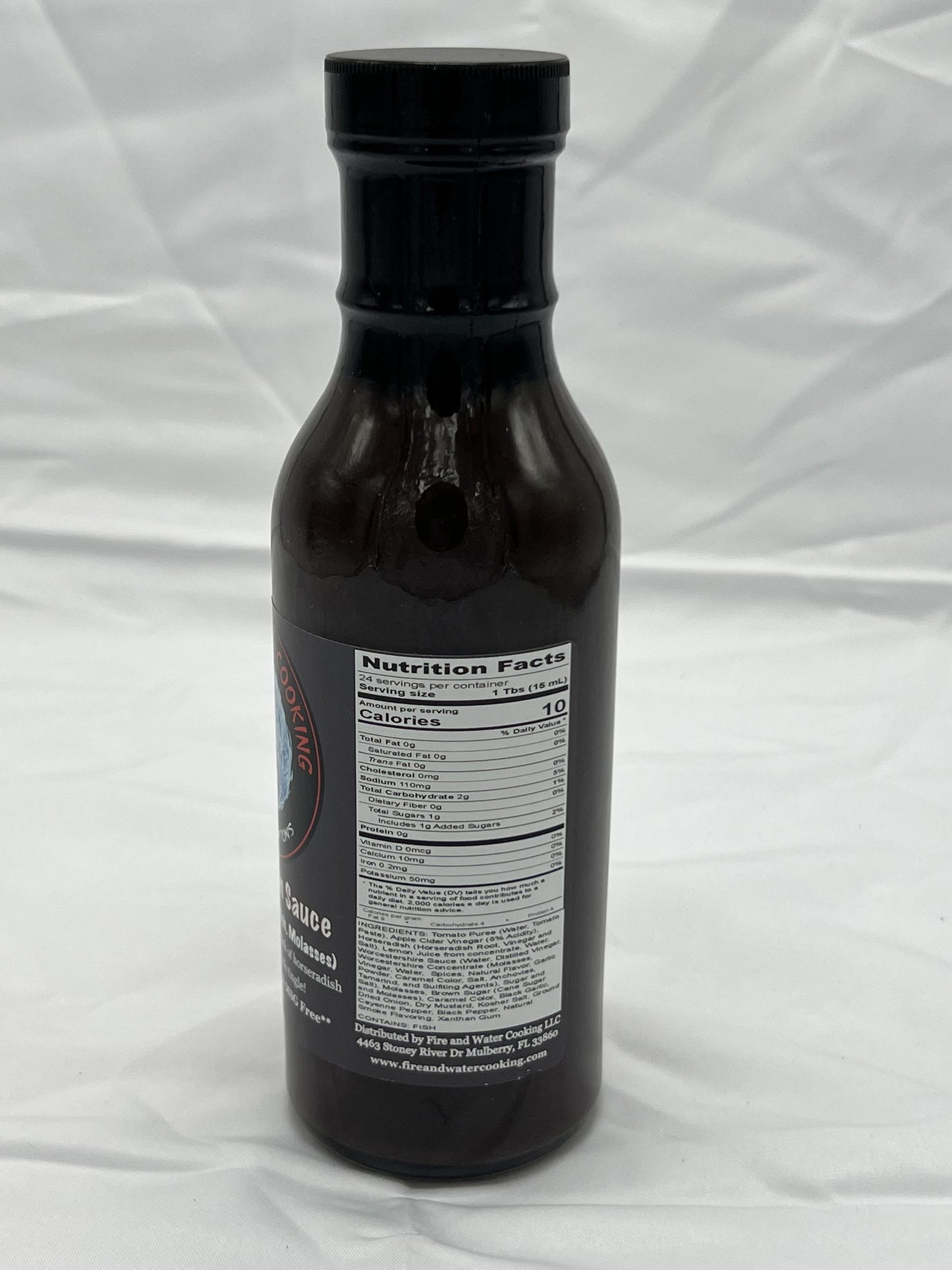 Fire & Water Cooking Black Stallion Sauce with Black Garlic for Beef, Pork, and Chicken