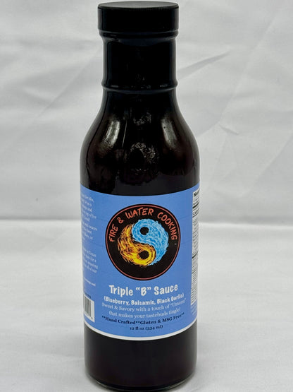 Fire & Water Cooking Triple "B" Sauce Blueberry, Black Garlic, Balsamic
